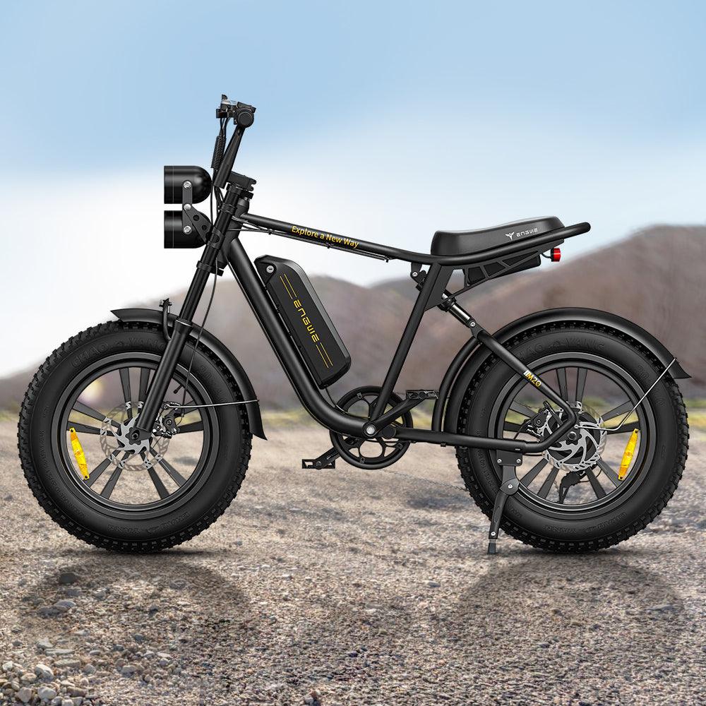 Engwe M20 750W Fat Bike E-Mountain Bike with Dual Batteries 28Mph 93Miles
