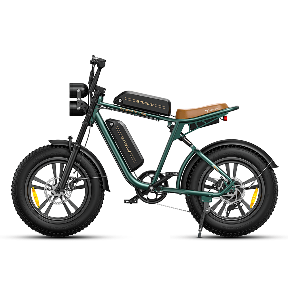 Engwe M20 750W Fat Bike E-Mountain Bike with Dual Batteries 28Mph 93Miles