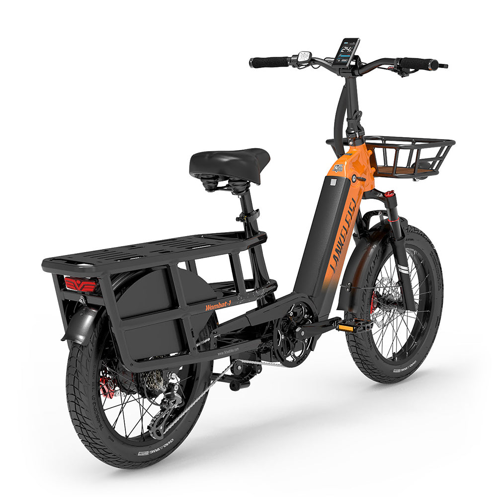 Lankeleisi Wombat-1 1000W Fat Tire Electric Cargo Bike with Torque Sensor 48V 20Ah Samsung Battery 30Mph 93Miles