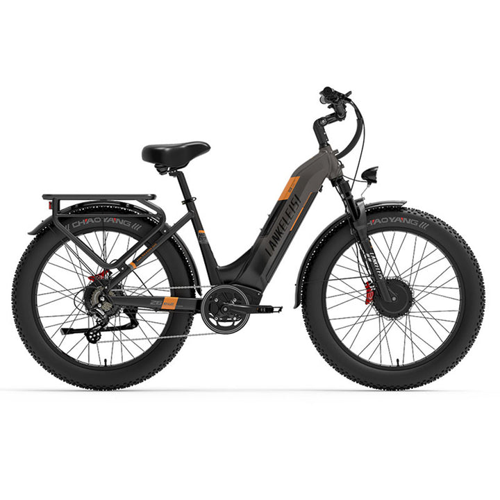 Lankeleisi MG600 Plus 1000Wx2 Dual Motor AWD Fat Bike All Terrain E-Bike 48V 20Ah Samsung Battery 31Mph 80Miles