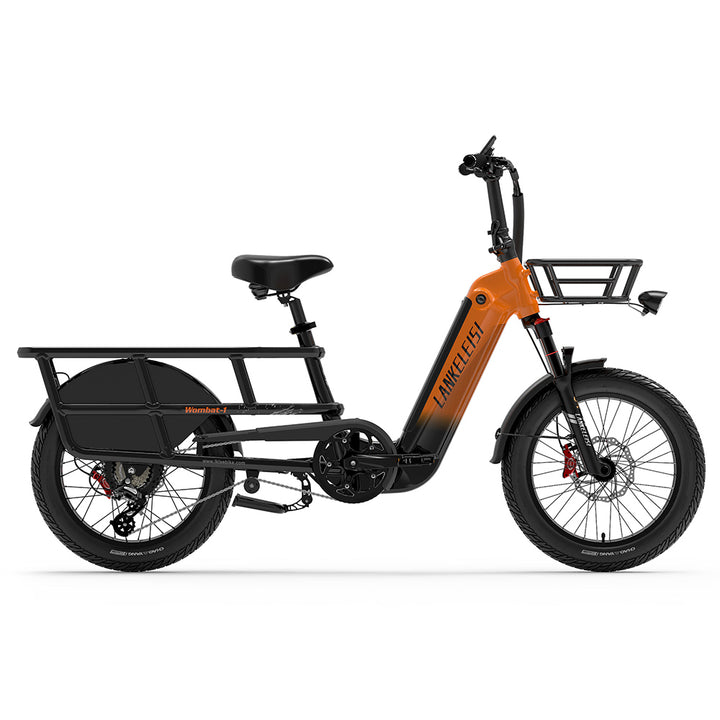 Lankeleisi Wombat-1 1000W Fat Tire Electric Cargo Bike with Torque Sensor 48V 20Ah Samsung Battery 30Mph 93Miles