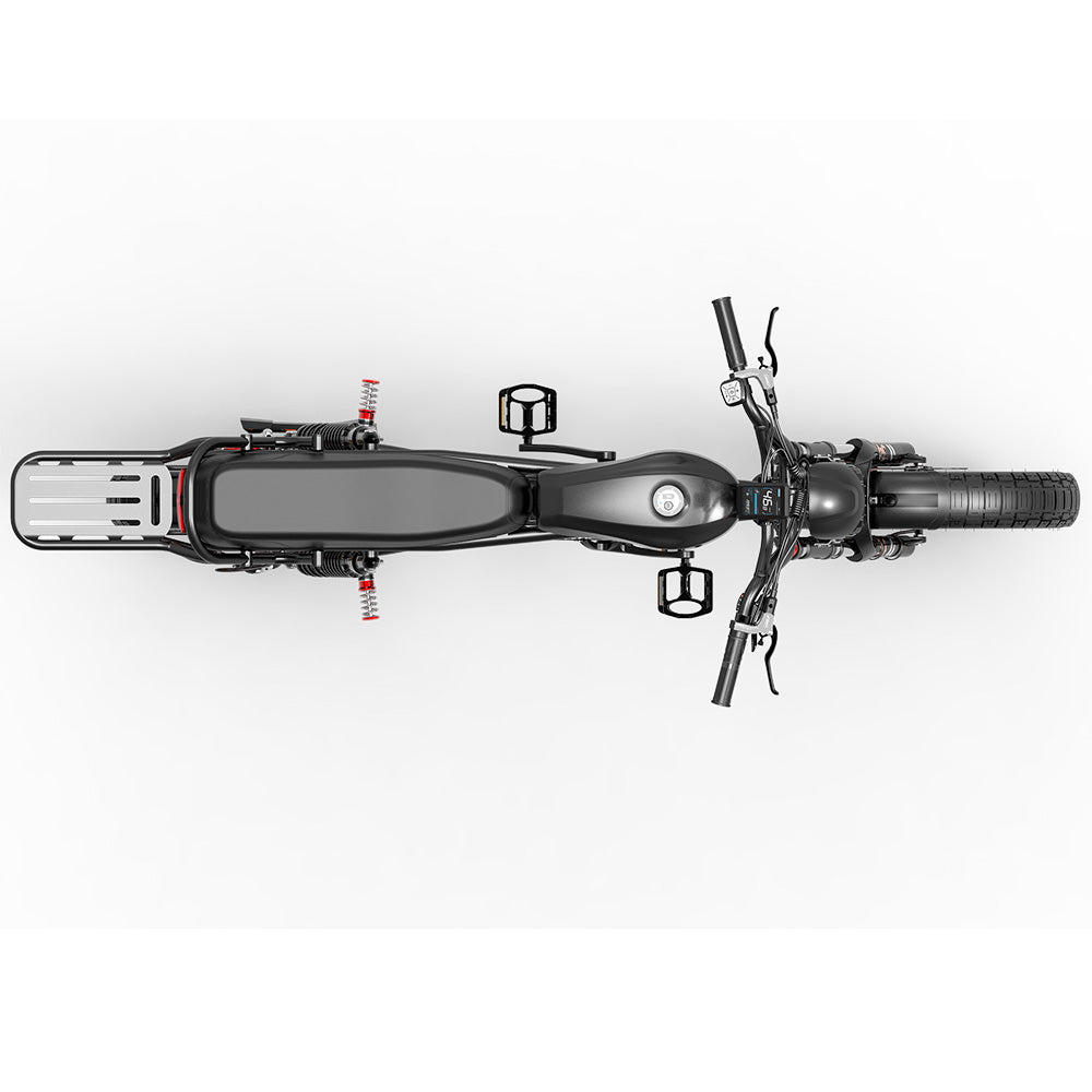 Lankeleisi X-Black Knight 1000Wx2 Dual Motor AWD Fat Bike Full Suspension Moped E-bike 45Ah Samsung Battery 28Mph 174Miles