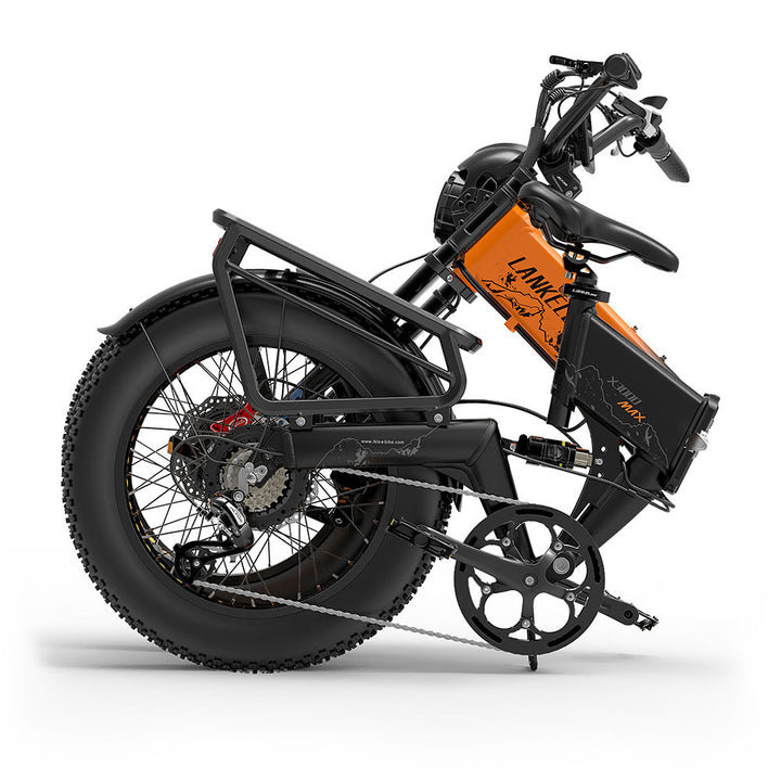 Lankeleisi X3000 Max 1000Wx2 Dual Motor AWD Fat Bike Full Suspension Folding E-Bike 48V 20Ah Samsung Battery 31Mph 93Miles