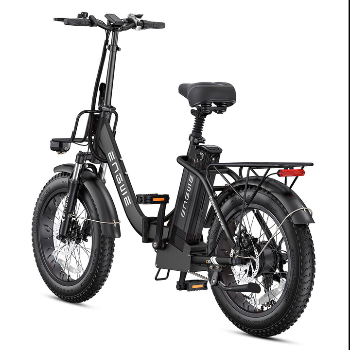 Engwe L20 2.0 750W Fat Bike Foldable Electric Commuting Bike 52V 13Ah 28Mph 80Miles
