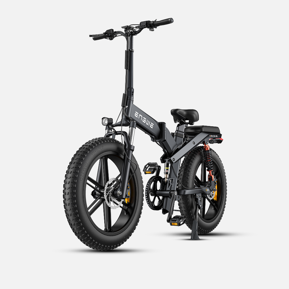 Engwe X20 750W 20" Fat Bike Foldable Electric Commuting Bike with Dual Batteries