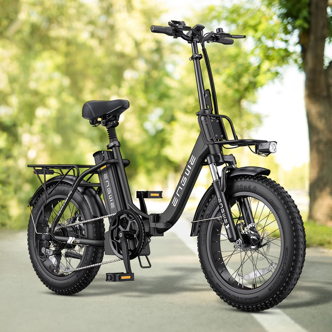 Engwe L20 2.0 Fat Bike Foldable Electric Commuting Bike 52V 13Ah 28Mph 80Miles