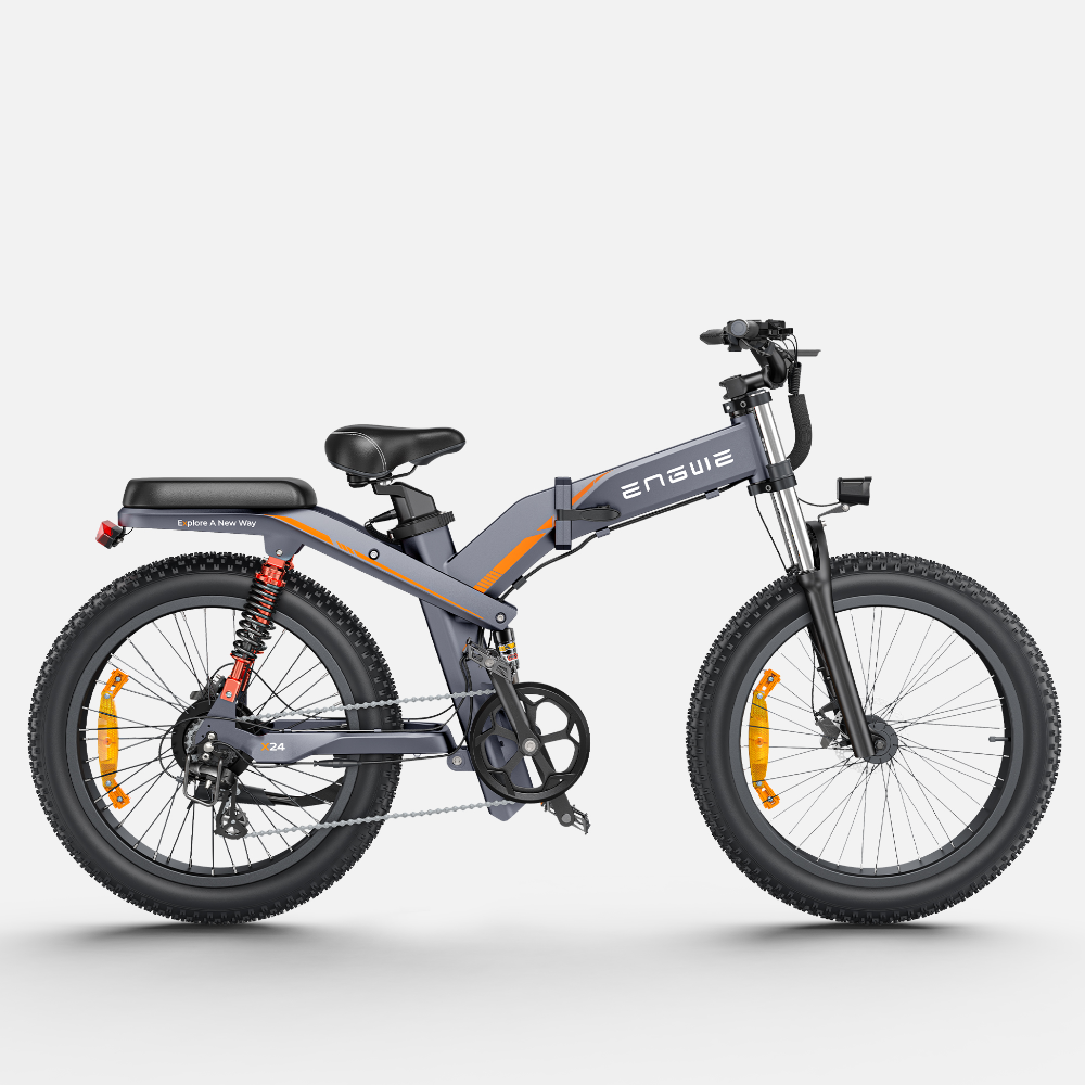 Engwe X24 1000W 24” Fat Bike Foldable Electric Commuting Bike with Dual Batteries