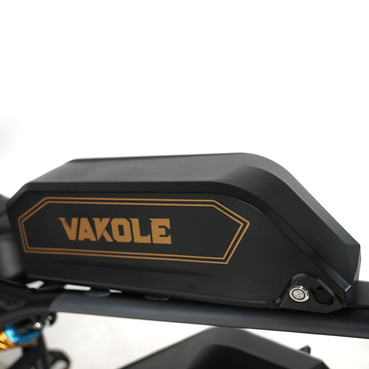 Vakole Q20 Fat Bike Full Suspension Moped Electric Bike with 20Ah*2 Dual Samsung Batteries 26Mph 105Miles