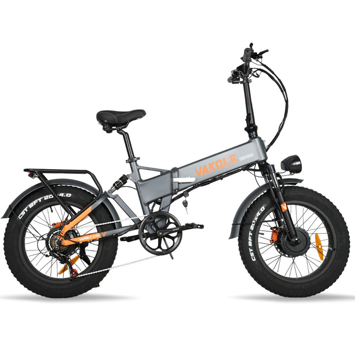Vakole CO20 Max 750W*2 Dual Motor Fat Bike Foldable Electric Bike 20Ah Samsung Battery 28Mph 75Miles