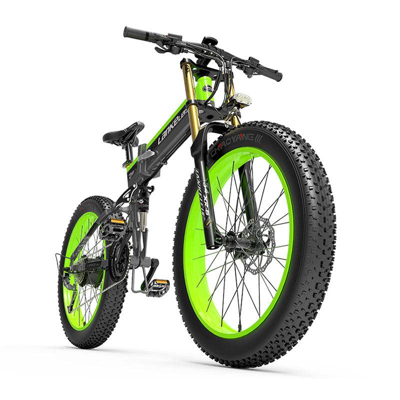 Lankeleisi XT750 Plus 1000W Fat Bike Foldable E-Mountain Bike 48V 17.5Ah 25Mph 75Miles