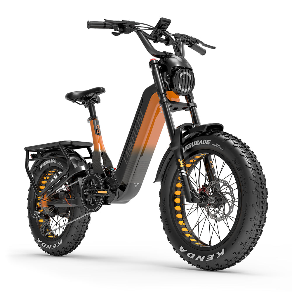 Lankeleisi RX800 Plus Fat Bike Full Suspension Electric Commuting Bike 48V 20Ah Samsung Battery SUV E-Bike 28Mph 93Miles