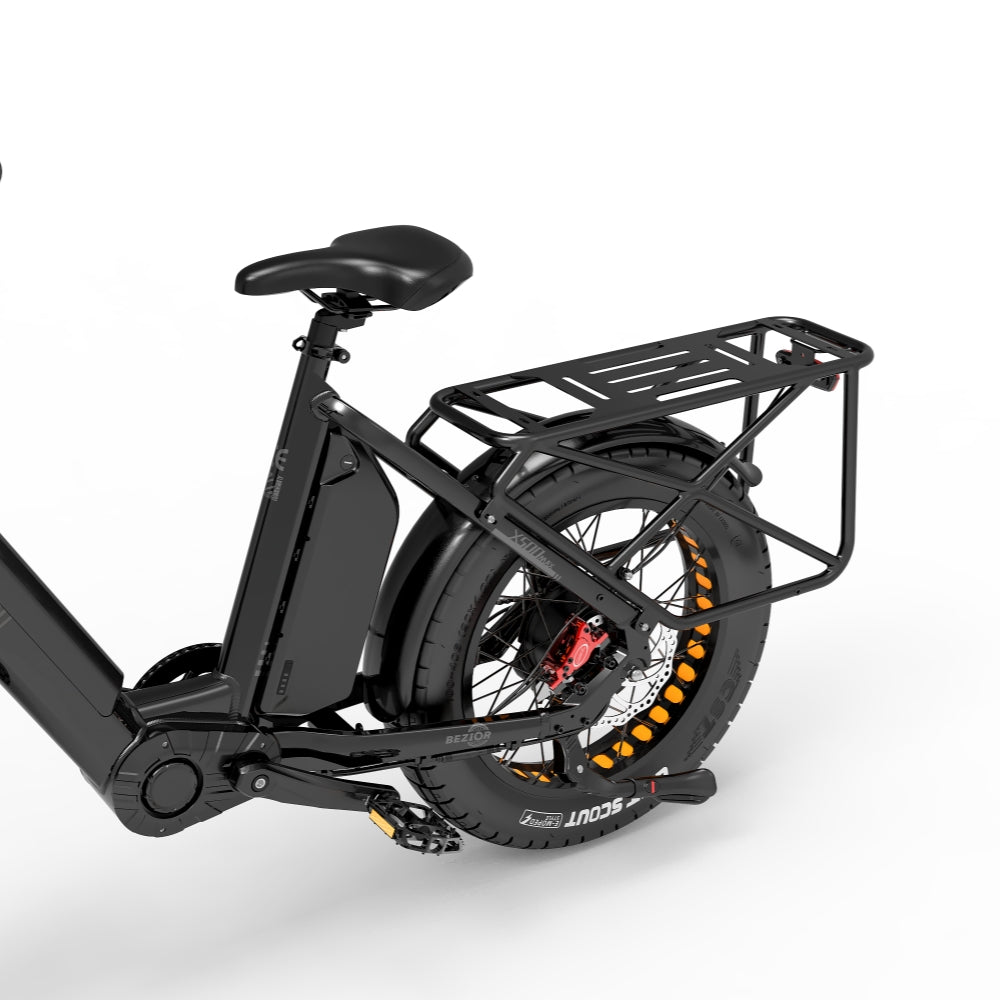 Bezior X500 Max Fat Bike Cargo E-Bike Dual Batteries 37.5Ah Samsung Battery 30Mph 136Miles